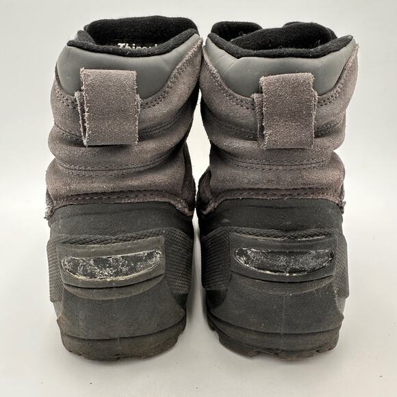 Sorel Men's Grey Leather Barn Zip Boot Thinsulate Size 8 - Picture 6 of 9